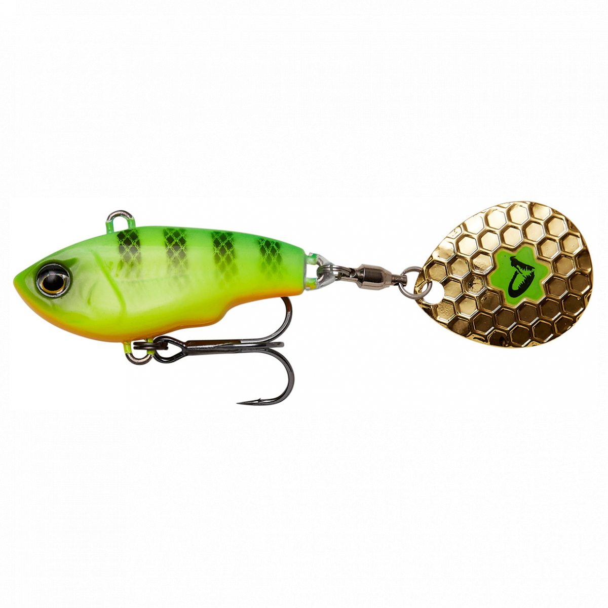 

Тейл-спиннер Savage Gear Fat Tail Spin 80mm 24g Firetiger