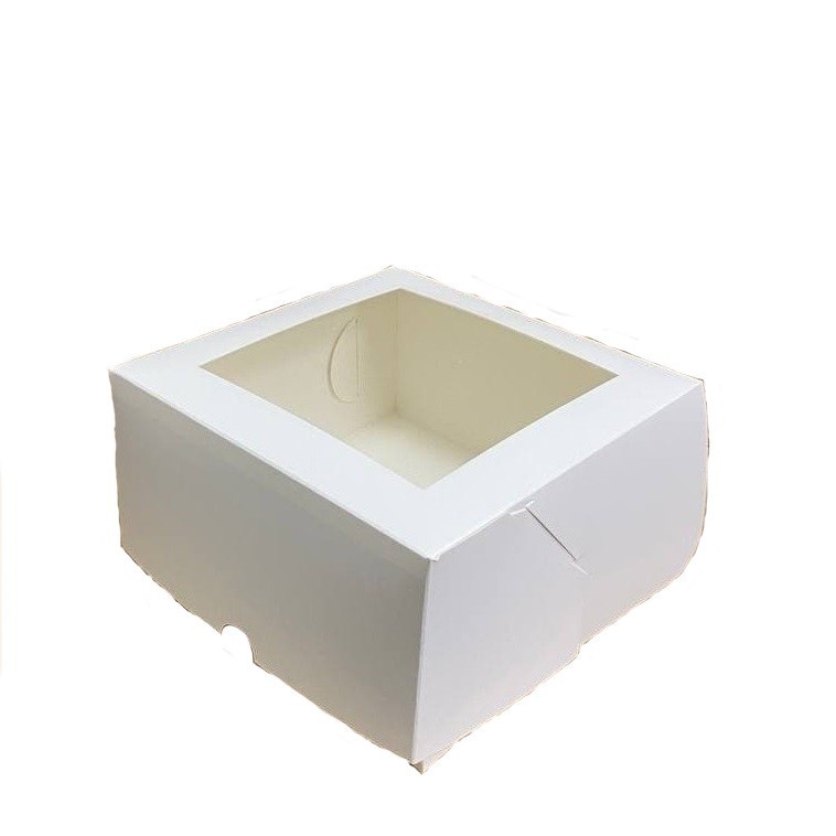 

Коробка с окном для зефира и десертов SD pack 170х170х90 мм белая 100 шт