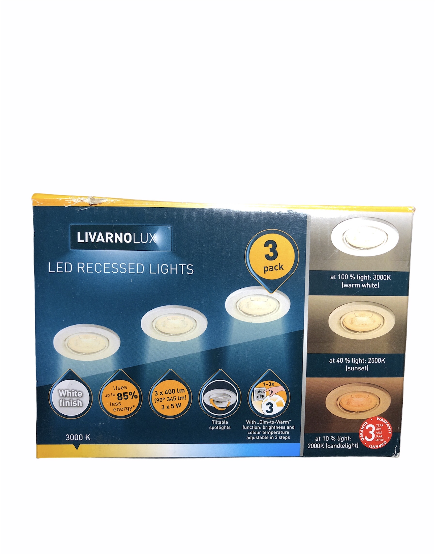 

Точечные LED светильники - софиты Livarno Lux 3 шт. Livarno Lux белый L1-20123