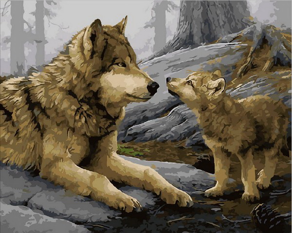 

Картина по номерам Mariposa Волчонок, 40 х 50 см (MR-Q1925)