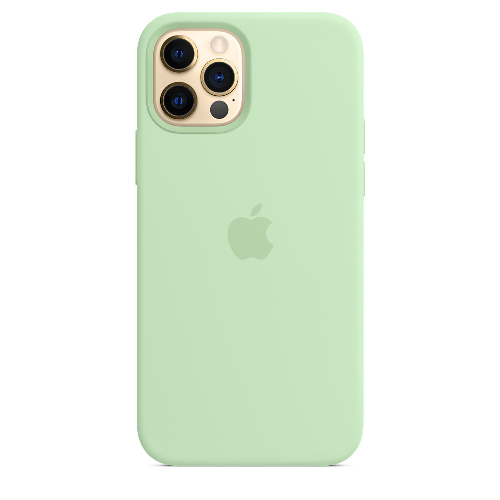 

Чехол iSpack Silicone Case для iPhone 12 Pro Max Pistachio with MagSafe OEM