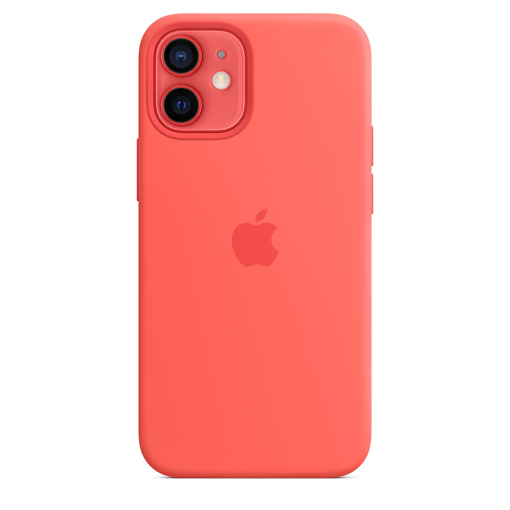 

Чехол iSpack Silicone Case для iPhone 12 mini Pink Citrus with MagSafe OEM