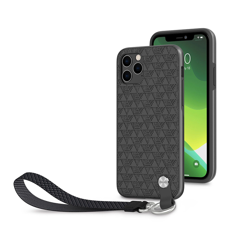 

Чехол Moshi Altra Slim Case with Wrist Strap Shadow Black для iPhone 11 Pro