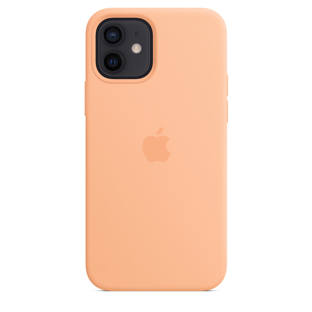 

Чехол iSpack Silicone Case для iPhone 12 | 12 Pro Cantaloupe with MagSafe OEM
