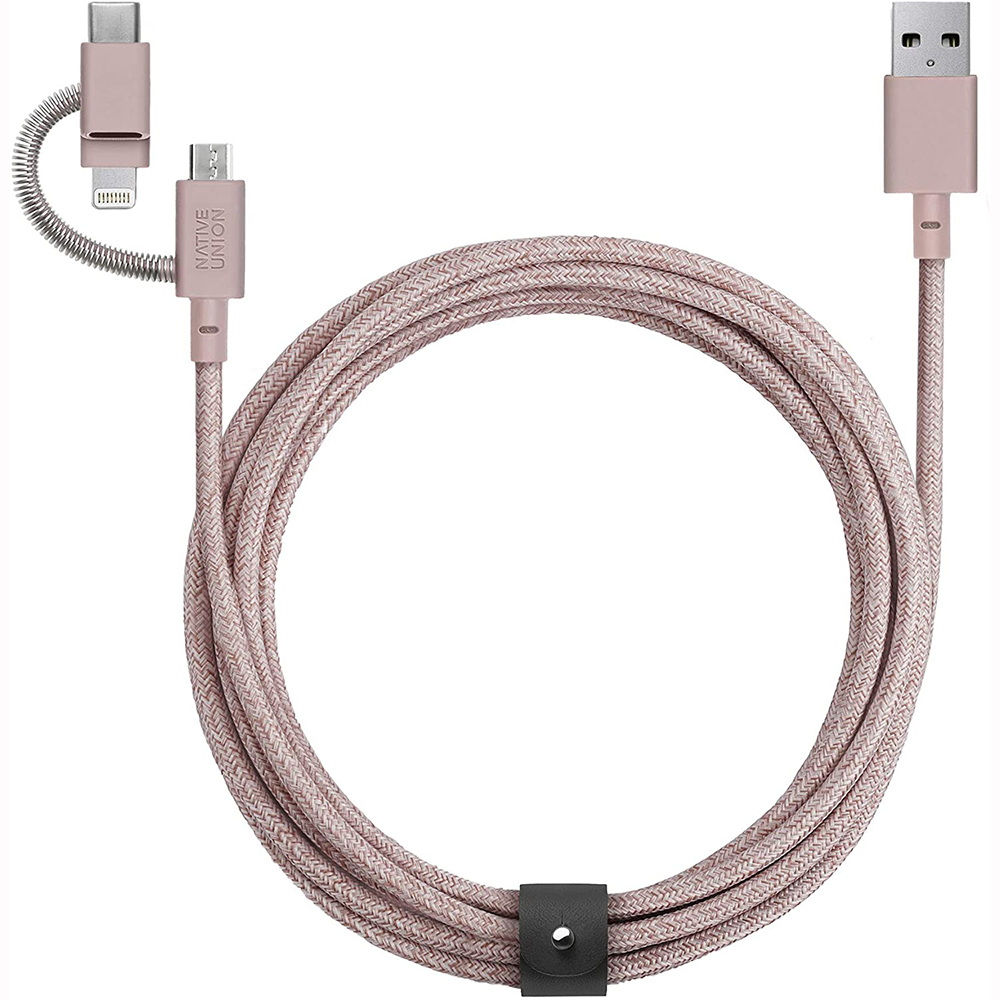 

Кабель Native Union Belt Cable Universal Rose 2 m (BELT-ULC-ROS-NP)
