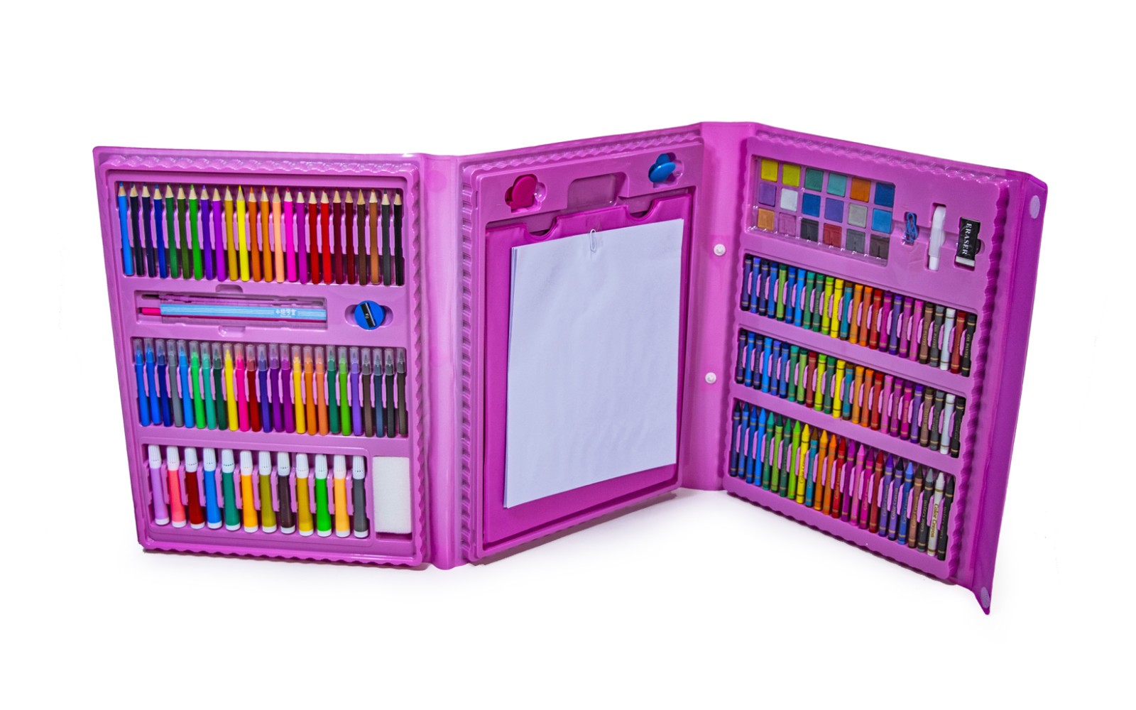 

Канцелярский набор "Super Mega Art Set". Pink (208 предметов)