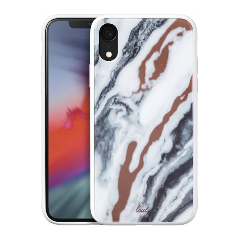 

Чехол LAUT MINERAL GLASS 9H для iPhone XR Mineral White (LAUT_IP18-M_MG_MW)
