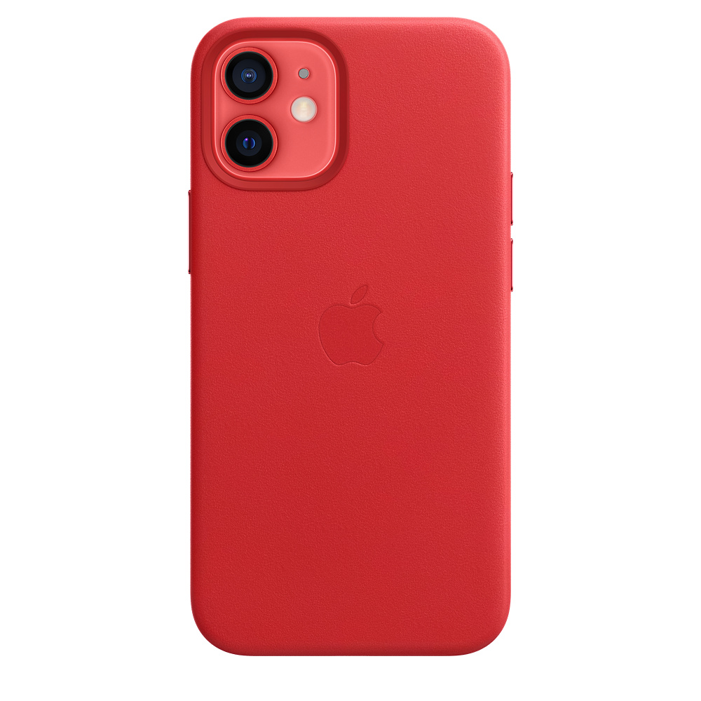 

Чехол iSpack Leather Case для iPhone 12 mini RED Original OEM