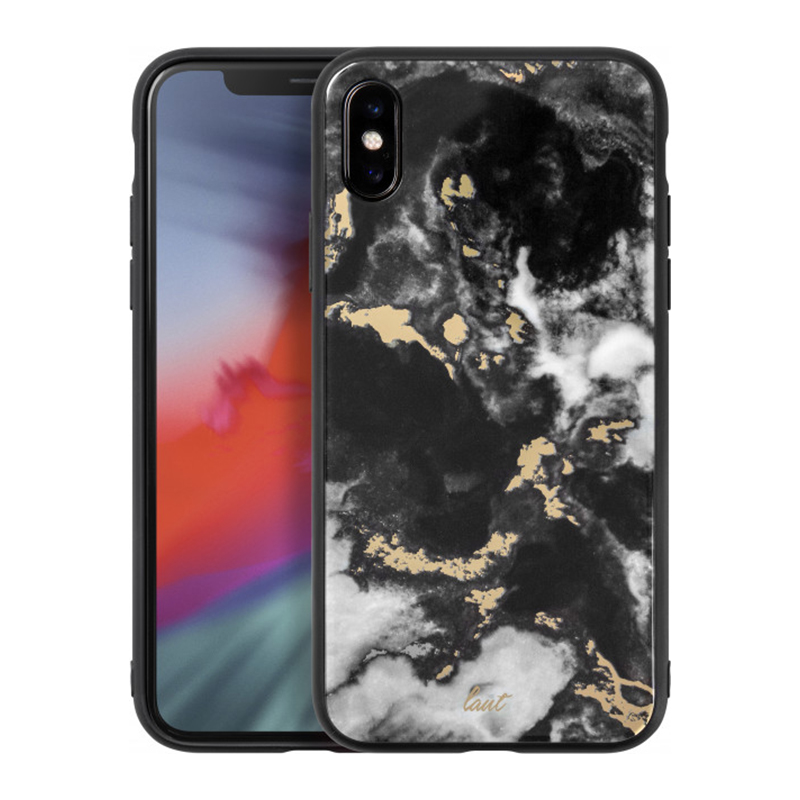 

Чехол LAUT MINERAL GLASS 9H для iPhone X/XS Mineral Black (LAUT_IP18-S_MG_MB)
