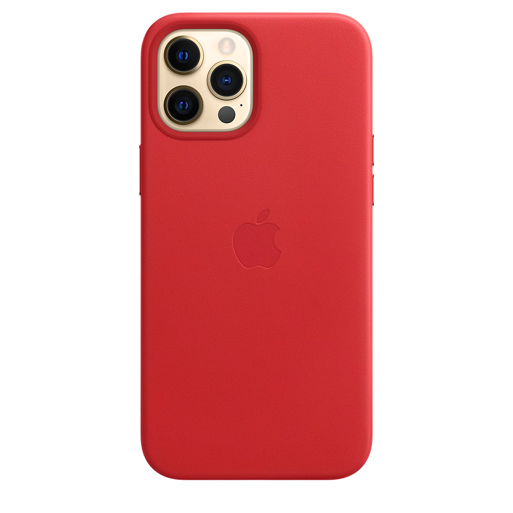 

Чехол iSpack Leather Case для iPhone 12 Pro Max RED OEM