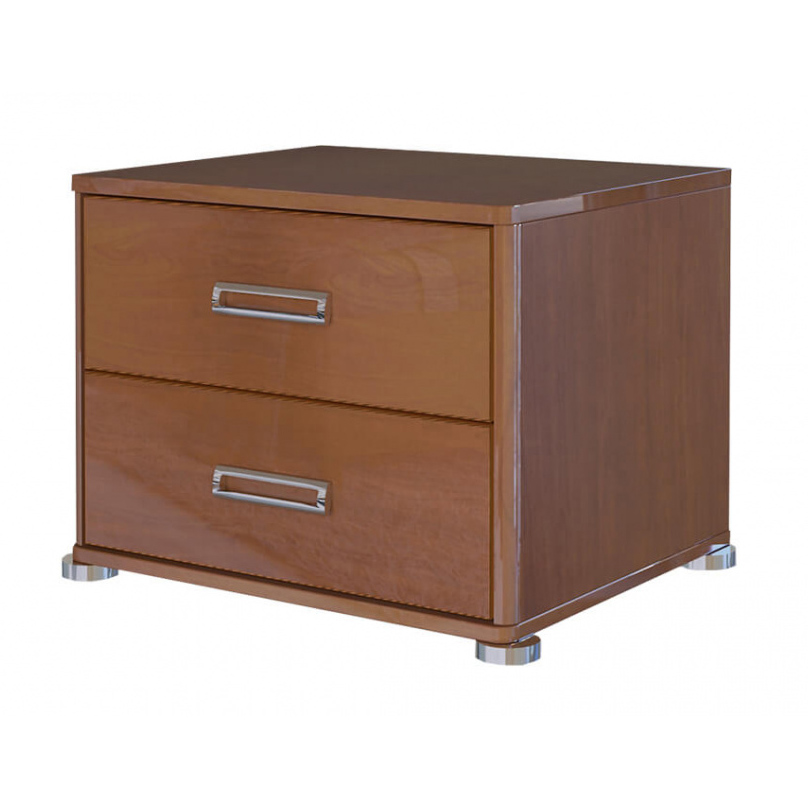 

Тумба прикроватная в спальню из ЛДСП Белла 2Ш BL-52-BL MiroMark вишня бюзум