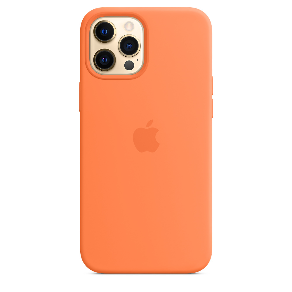 

Чехол iSpack Silicone Case для iPhone 12 Pro Max Kumquat with MagSafe OEM