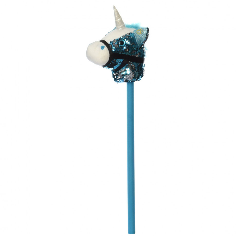 

Лошадка на палке Bambi MP 2138, 75 см голубой