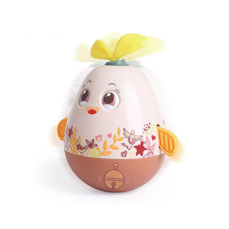 

Неваляшка подвижные глазки и бантик Limo Toy 3133 коричневый
