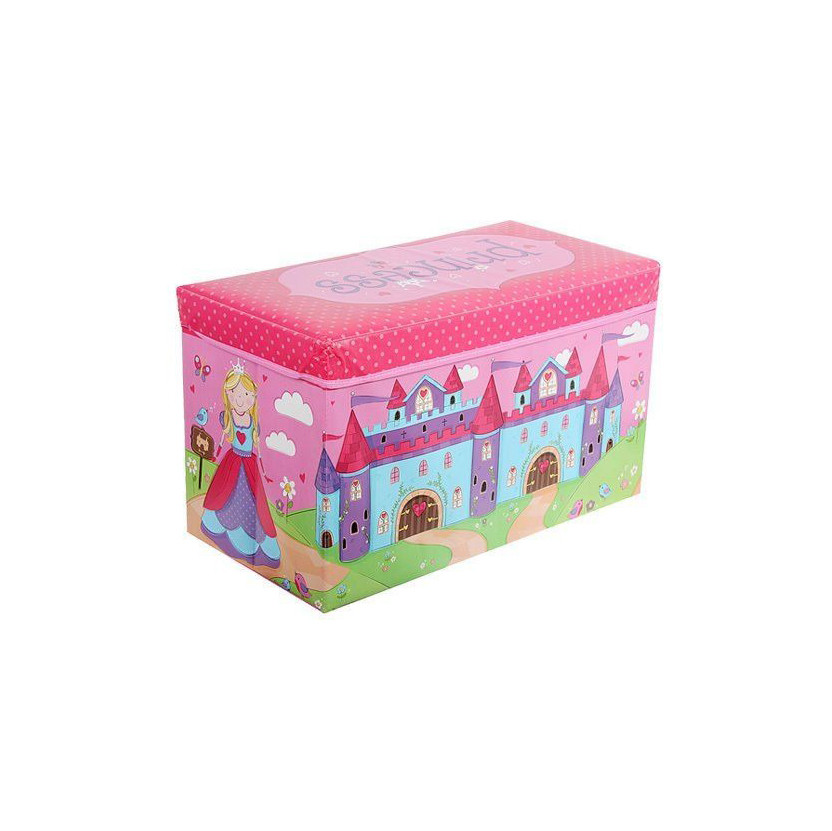 

Корзина для игрушек Замок Metr+ MR 0362 пуф 61-31-35см, розовый