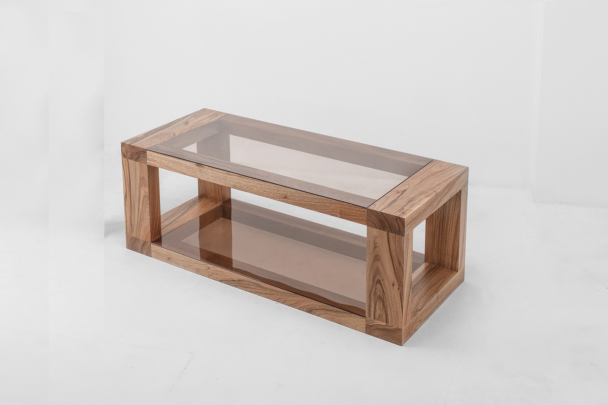 

Дерев’яна тумба під ТВ ADLUX Bello TV-3 1200 горіх (скло бронза)