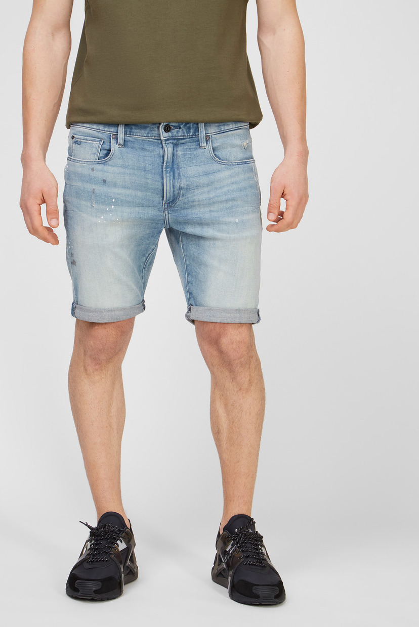 

Мужские голубые джинсовые шорты 3301 Slim Short G-Star RAW 29 D17418,8968
