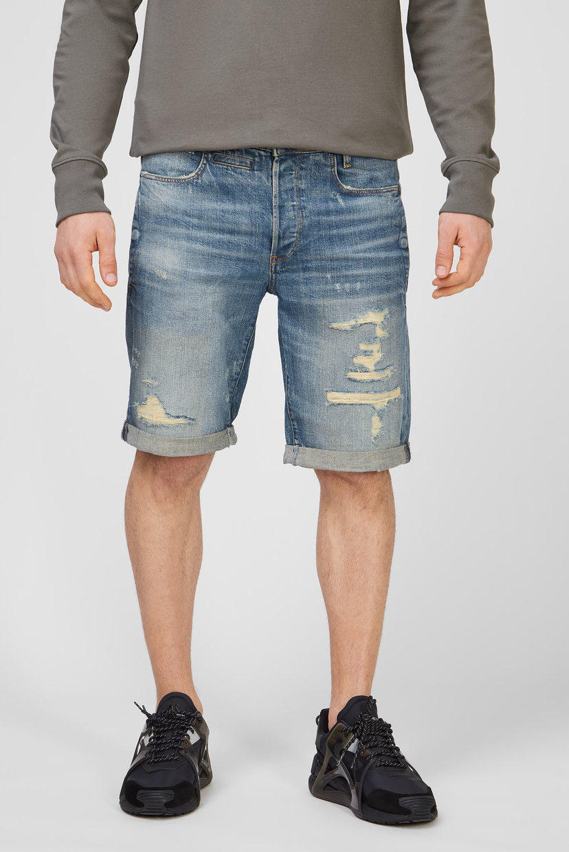 

Мужские синие джинсовые шорты D-Staq Short G-Star RAW 30 D10064,B767
