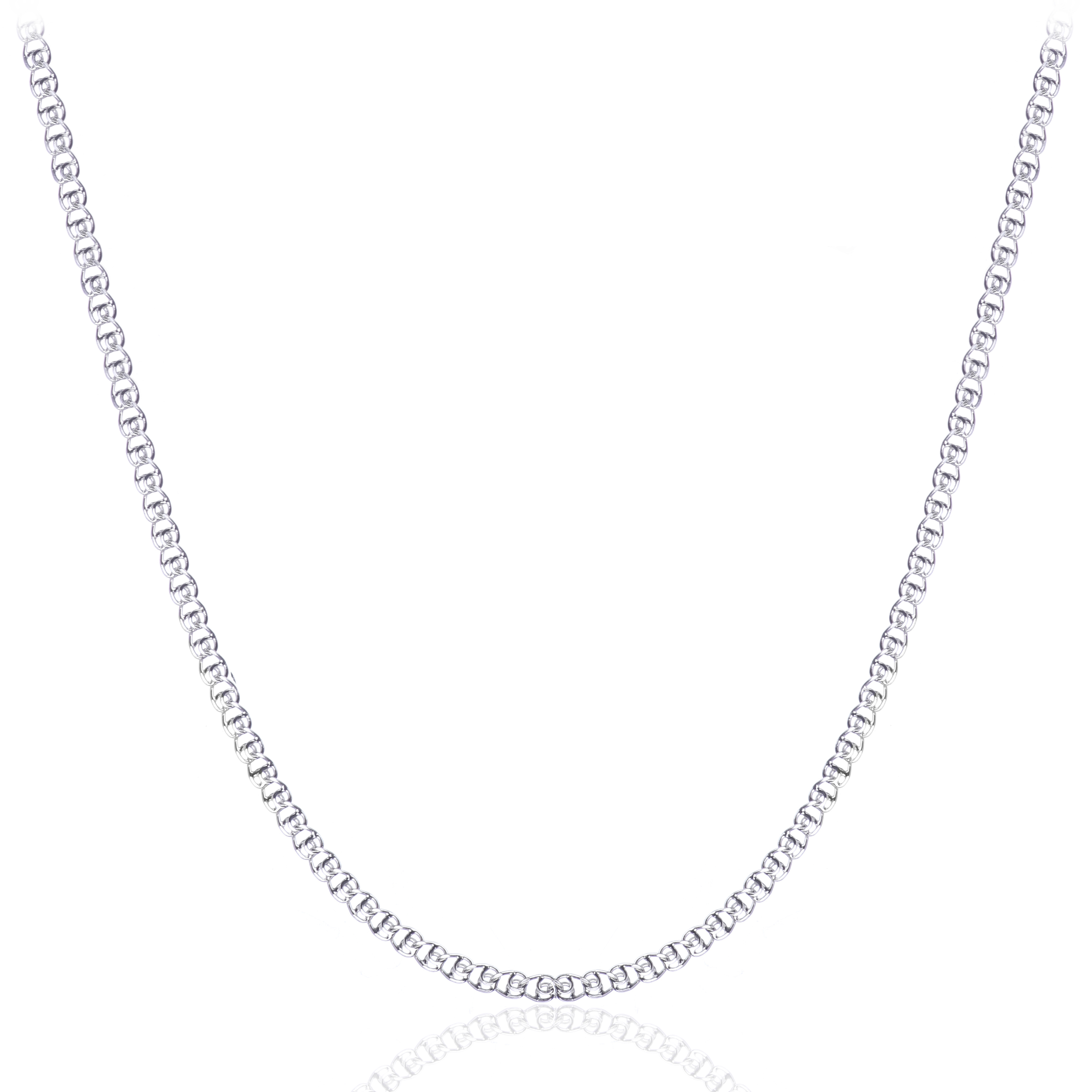 

Родированная серебряная цепочка ЛАВ, 3.5 мм, размер 45 см