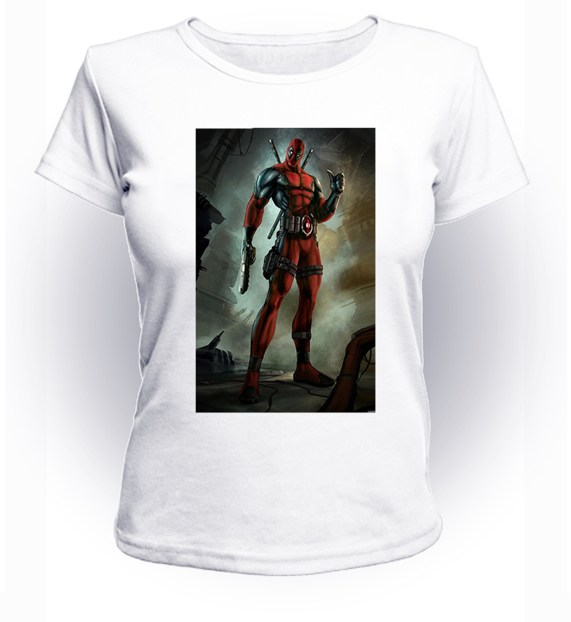 

Футболка GeekLand Дэдпул Deadpool DP.01.004 (FU21DP.01.004/girl-152)