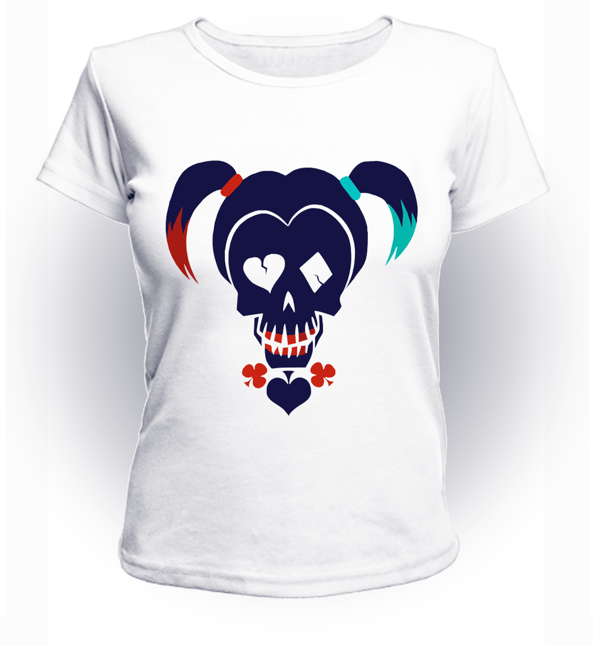 

Футболка GeekLand Отряд Самоубийц Suicide Squad Harley skull SS.01.016 (FU21SS.01.016/girl-146)