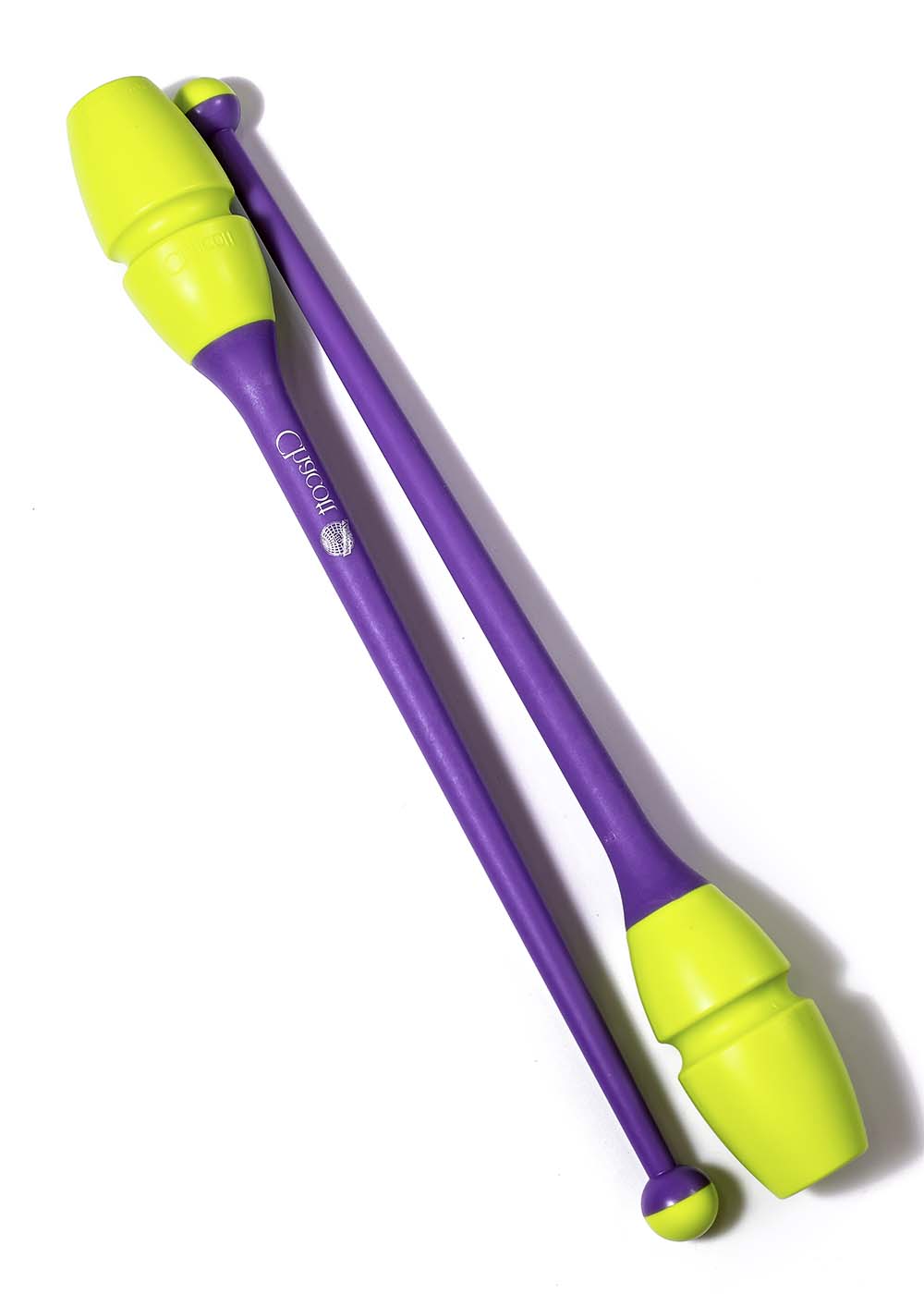 

Булавы для гимнастики CHACOTT CC65203 пластик+резина 41cm Yellow x Purple (CC65203)