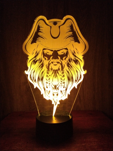 

3D светильник-ночник «Пират» CreativeLamps Увеличенная пластина (1218)