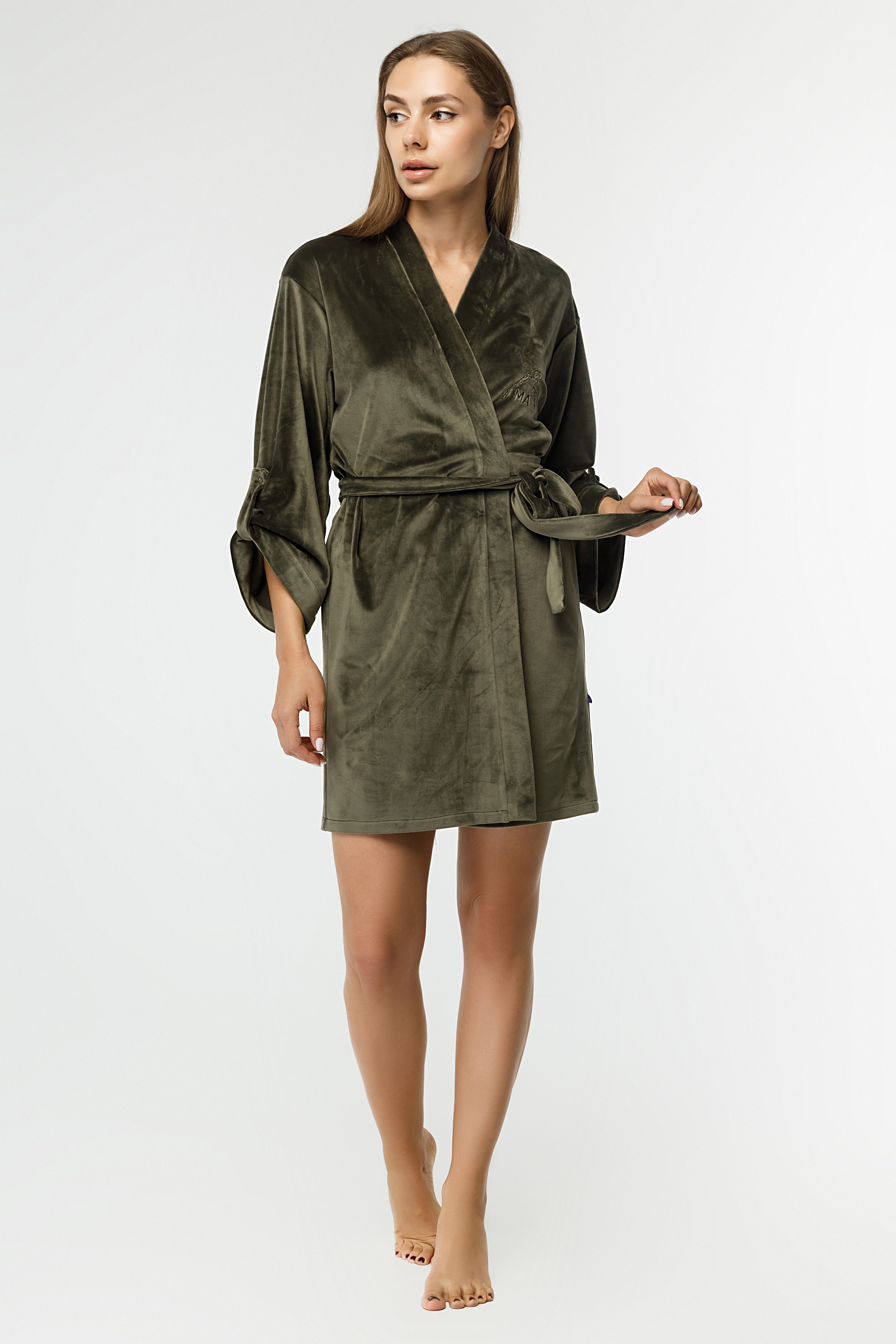 

Женский теплый халат MA.pajama MARIANNA 48/52 Хаки