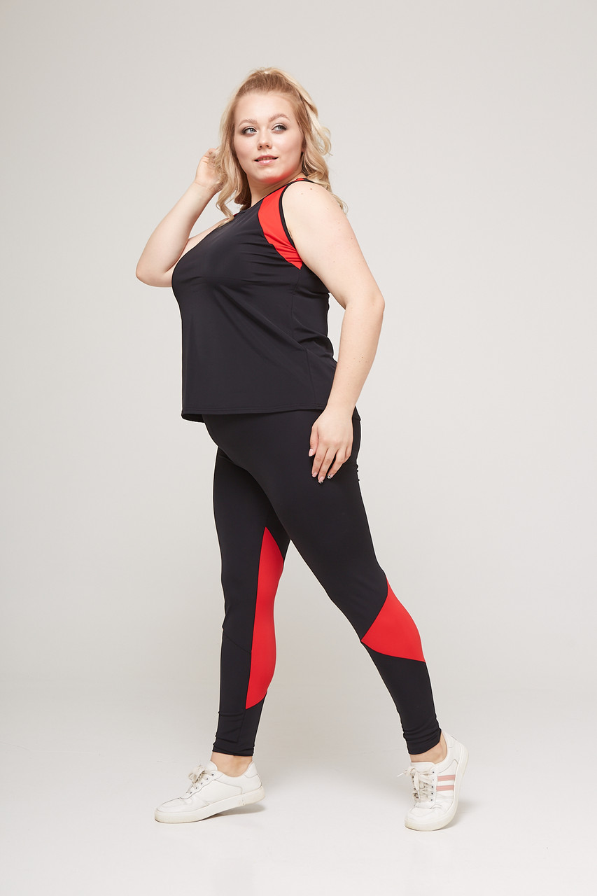 

Женский спортивный комплект с утяжкой Asalart Grace Black + Red  Черный - Красный 556716, Женский спортивный комплект с утяжкой Asalart Grace Black + Red XL Черный - Красный 556716