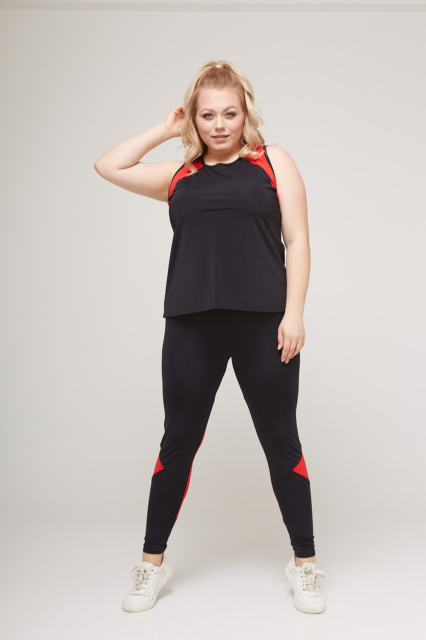 

Женские спортивные лосины для фитнеса Asalart Grace Black + Red  Черный - Красный 556724, Женские спортивные лосины для фитнеса Asalart Grace Black + Red XL Черный - Красный 556724