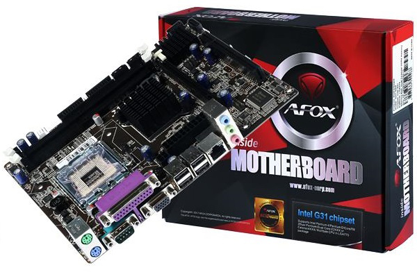 

Материнская плата AFOX IG31-MA5 (s775, Intel G31 + Intel ICH7, PCI-Ex16)