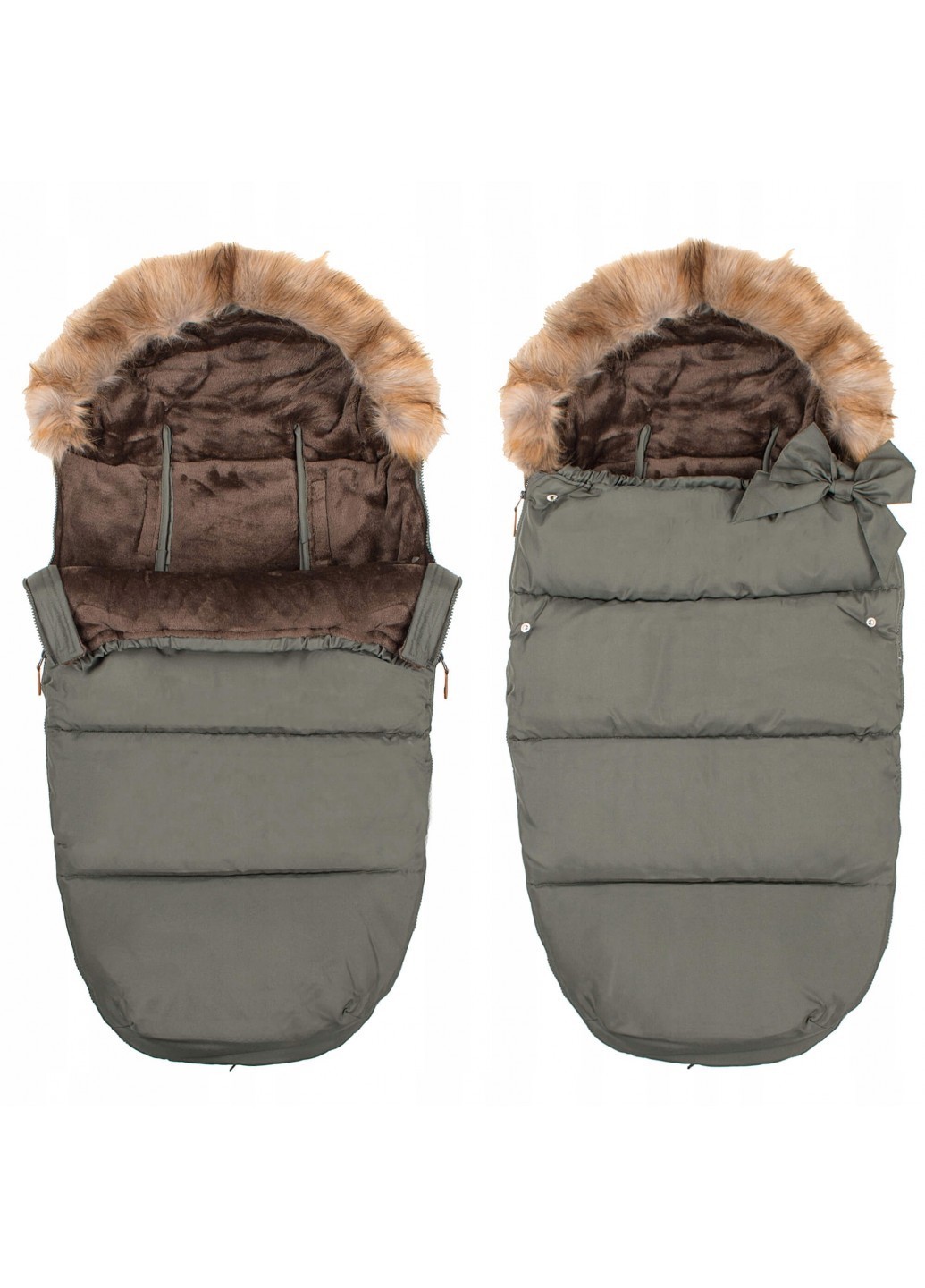 

Детский конверт для коляски, санок 4 в 1 Khaki