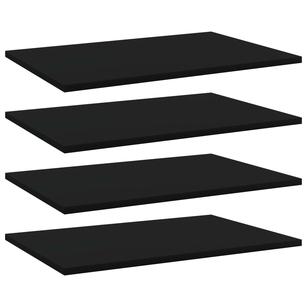

Книжкові полиці 4 шт. Shumee чорні 60x40x15 см ДСП 805252