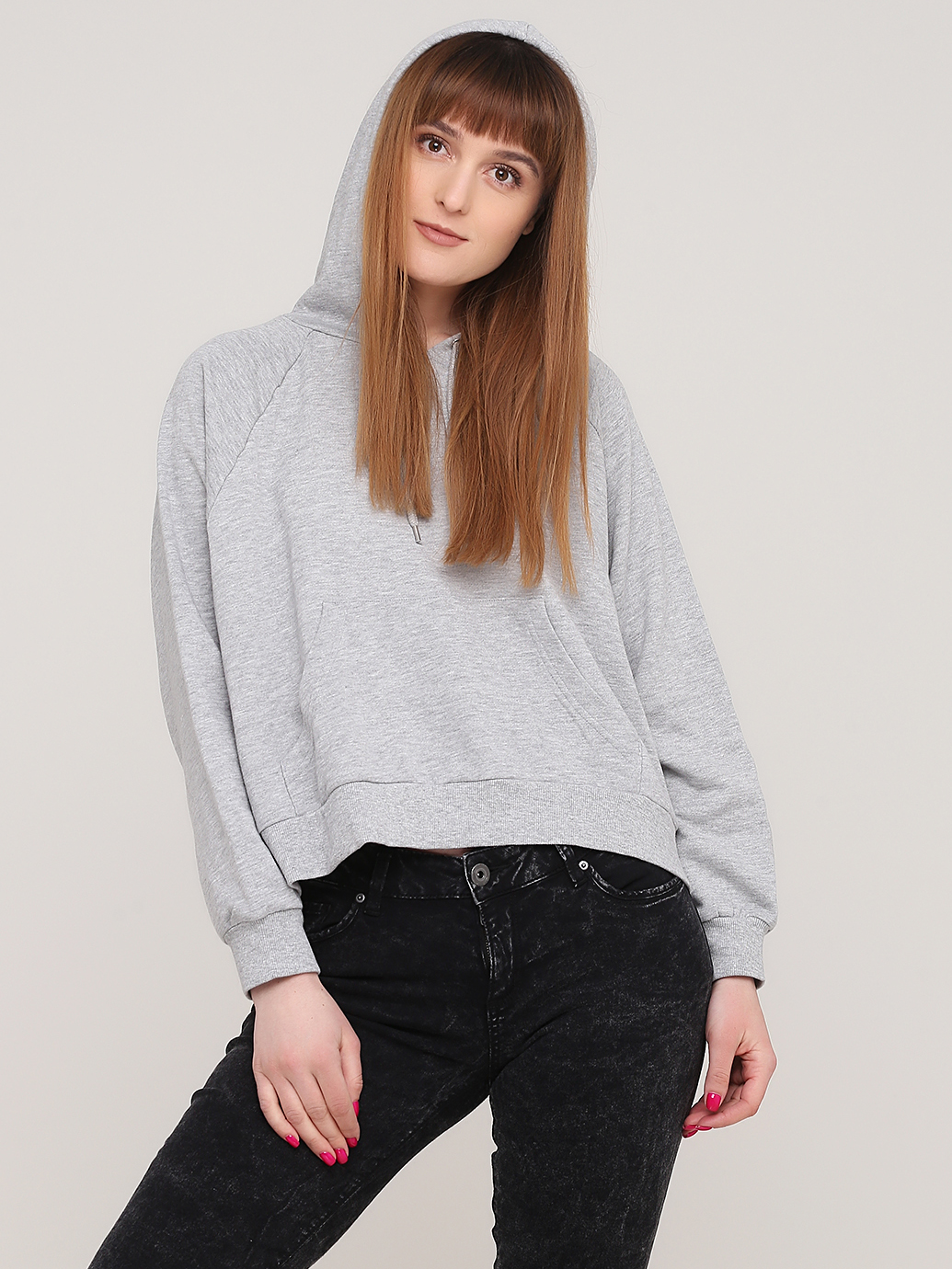 

Худи Monki 503381s89 L Серый