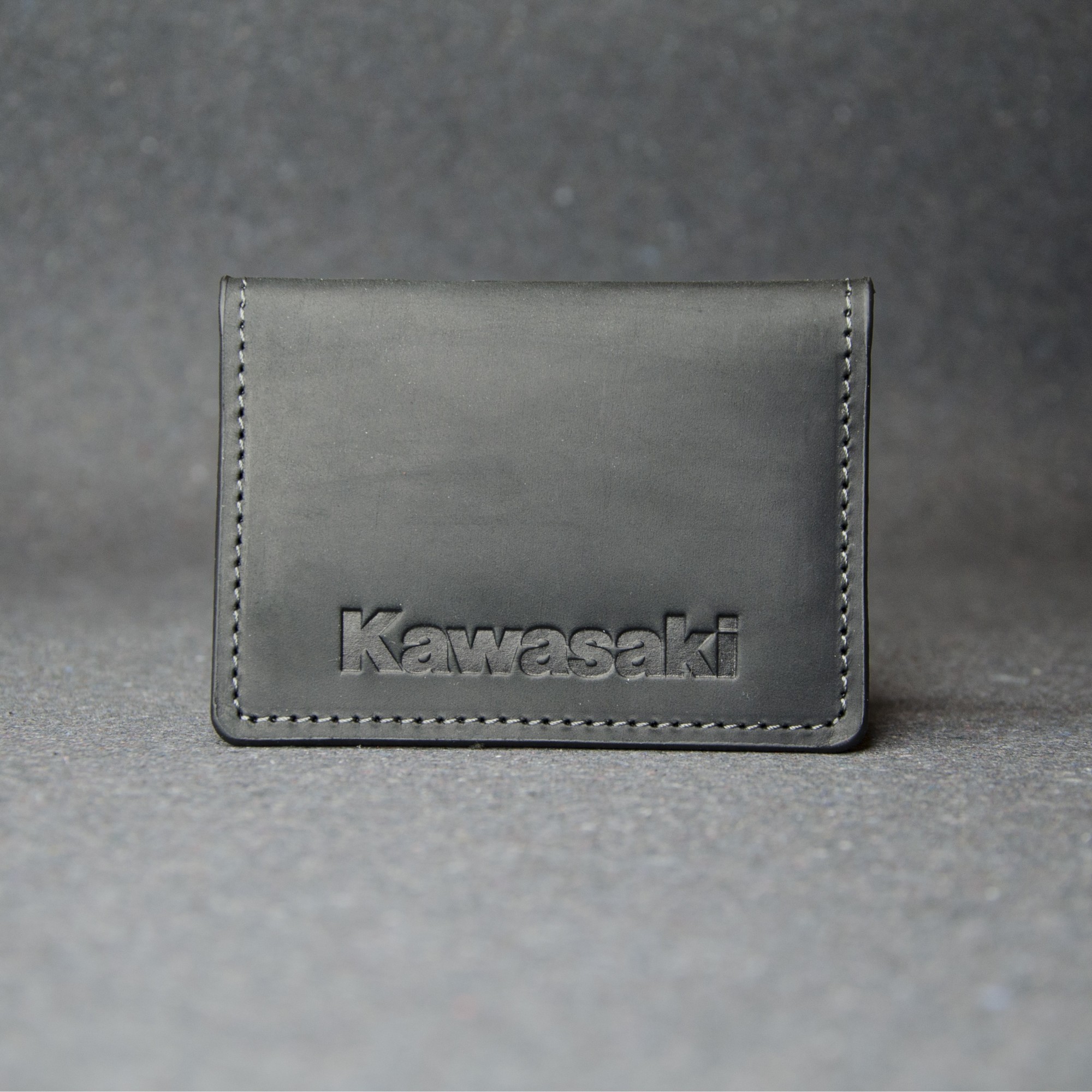 

Обложка для документов ID holder Ridl Kawasaki черная матовая