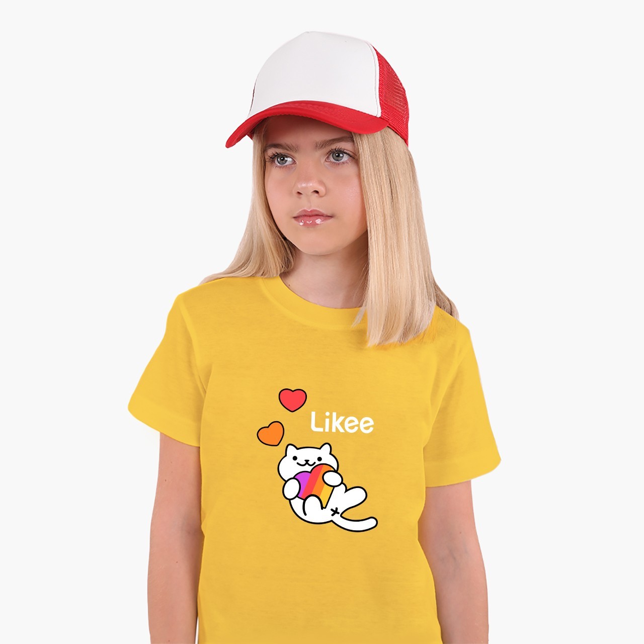 

Детская футболка Лайк Кот (Likee Cat) (25186-1039) 146-152 см Хлопок Желтый