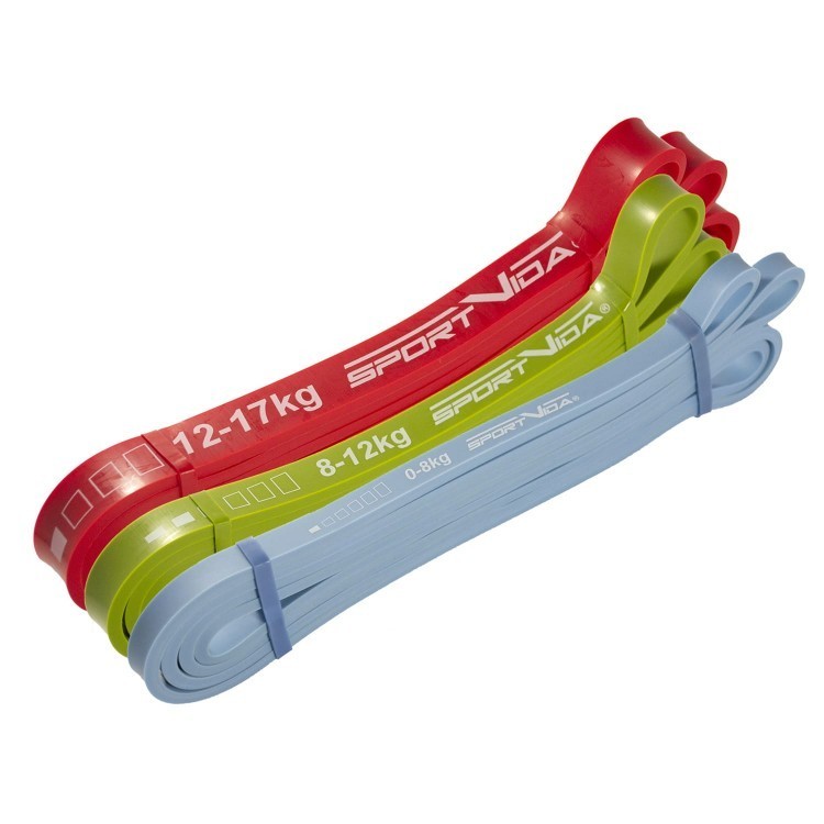 

Набор резины для подтягиваний Power Band 3 шт 0-17 кг