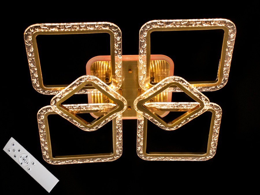 

Потолочная LED люстра AlexMosh 105W цвет бронза (13336620)