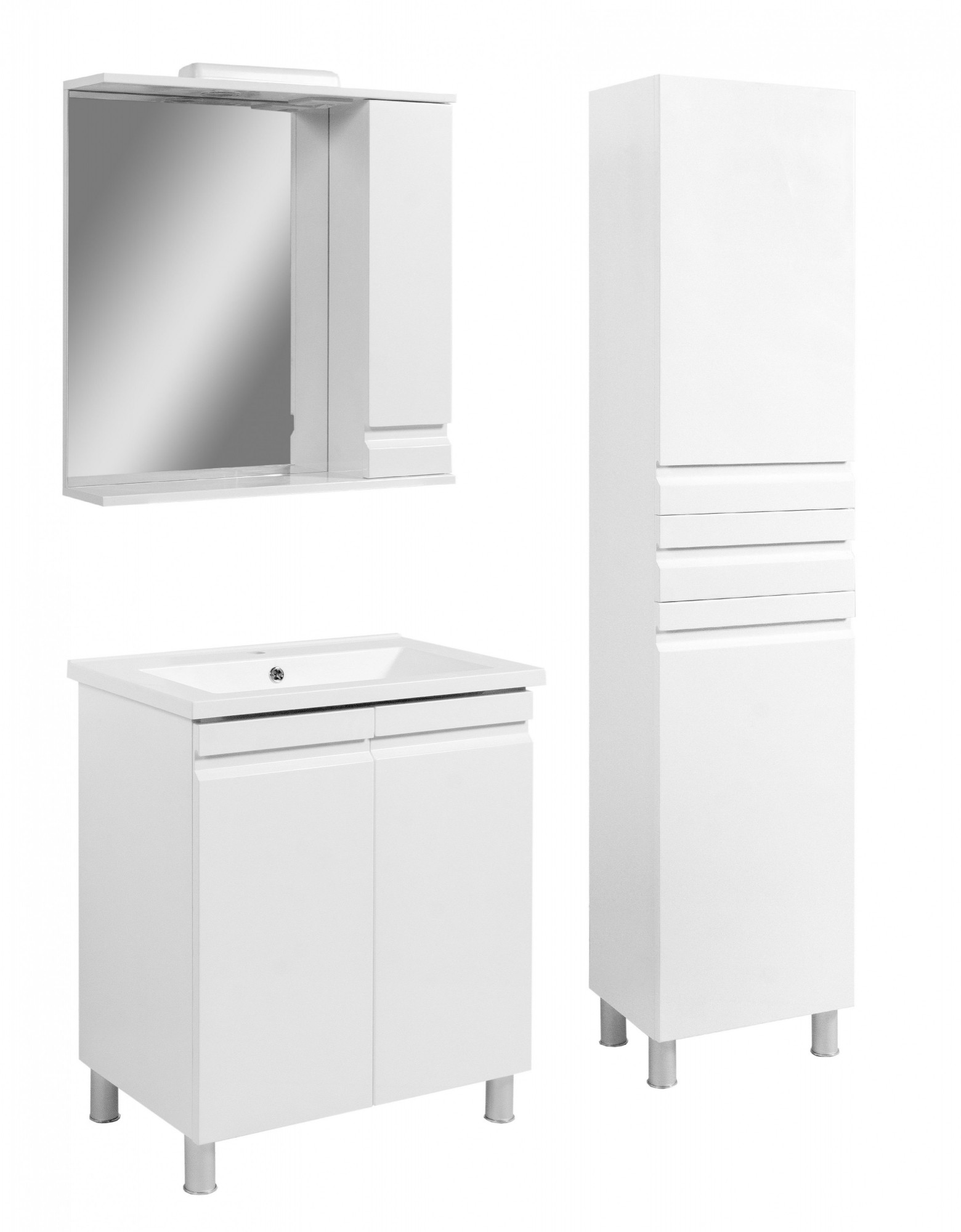 

Комплект меблів SANWEST GROUP Невада 50 см ( Зеркало Невада Z-1 50 + Тумба Невада Т-1 с умывальником Комо 50 + Пенал Невада 40 Д Блюм Корзина )