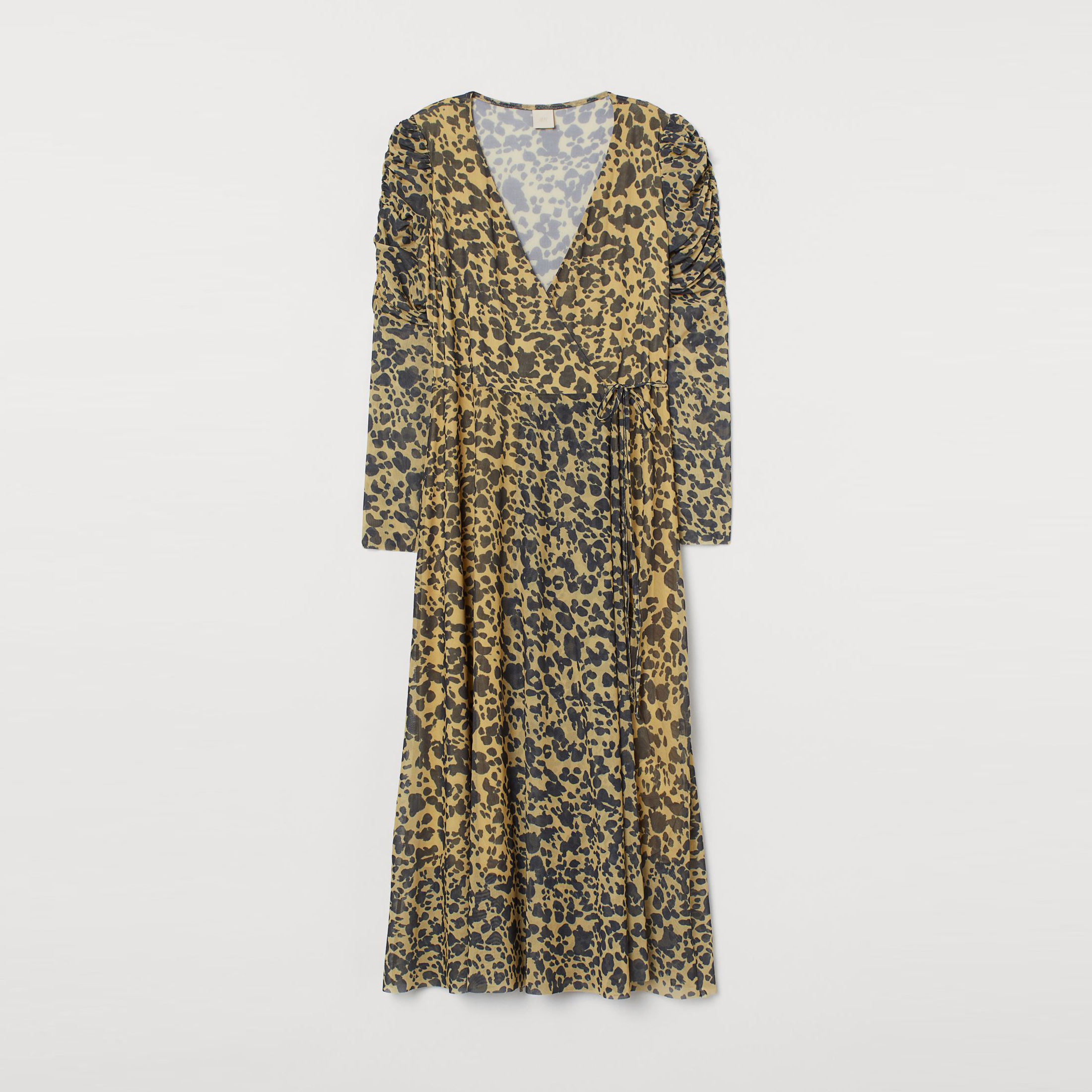 

Платье H&M 1405-8862181 XL Желтое с узором