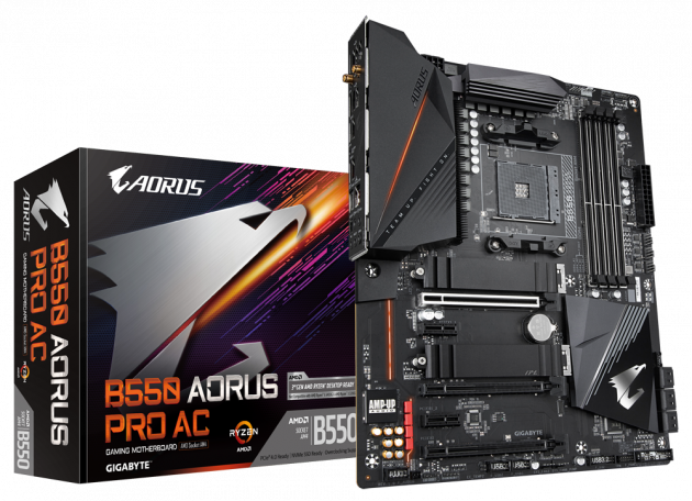 

Материнська плата GIGABYTE B550 AORUS PRO AC