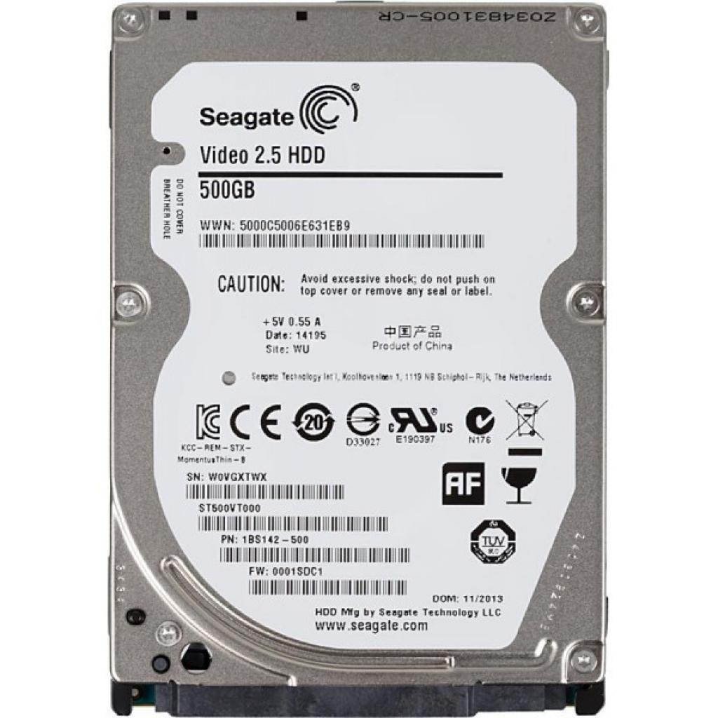 

Жорсткий диск для ноутбука 2.5" 500GB Seagate (ST500VT000)