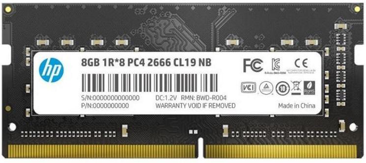 

Модуль пам'яті для ноутбука HP S1 SODIMM 8G DDR4 2666MHz (7EH98AA#ABB) (F00230549)