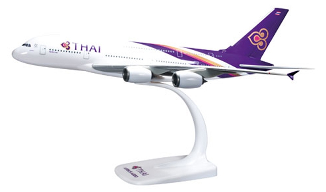 

Модель пасажирський літак Airbus A380 THAI 20см