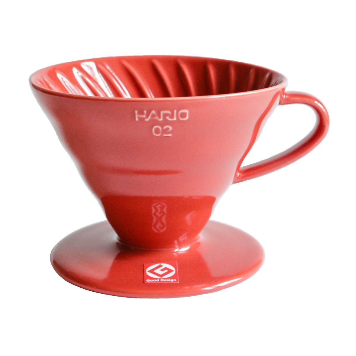 

Пуровер Воронка HARIO V60 02 для заваривания кофе на 1-4 чашки керамический красный (VDC-02R)