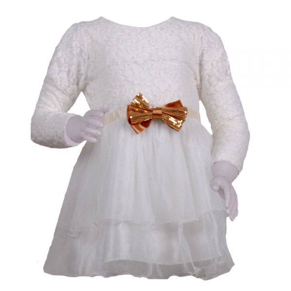 

Платье кружевное для девочки 4 года (104 см) O 50229-white белый цвет