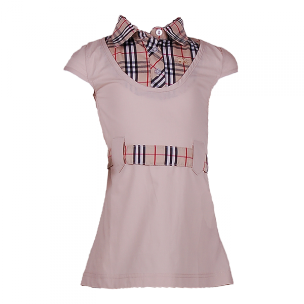 

Платье с имитацией рубашки 3 года (98 см) B 50027-beige бежевый цвет