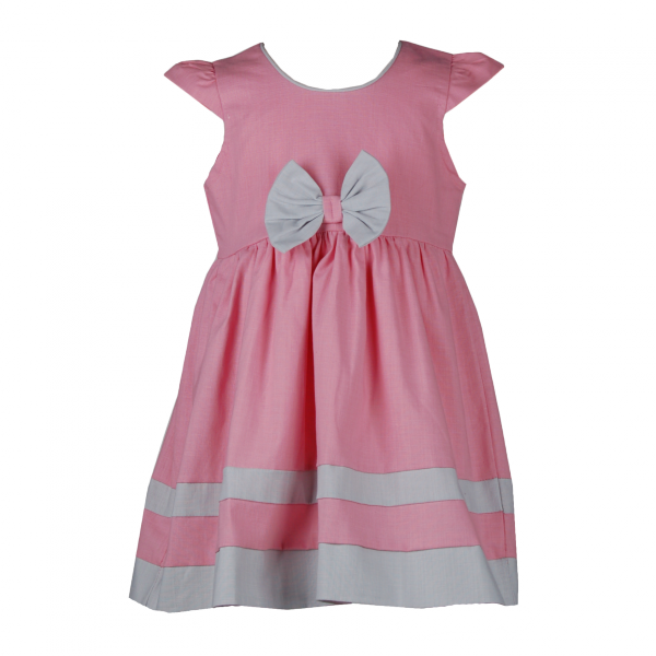 

Летнее платье с бантиком 3 года (98 см) Z 50175-pink светло розовый цвет
