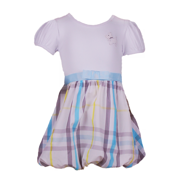 

Детское платье с юбкой в клетку 6 лет (116 см) B 50034-light blue белый цвет