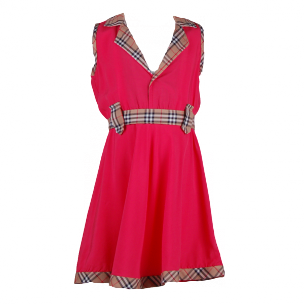 

Классическое лёгкое платье для девочки 5 лет (110 см) B 50290-pink красный цвет